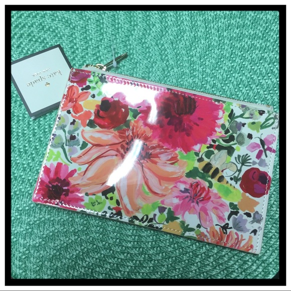 NWT Kate Spade Dahlia Pencil Pouch - Picture 3 of 5